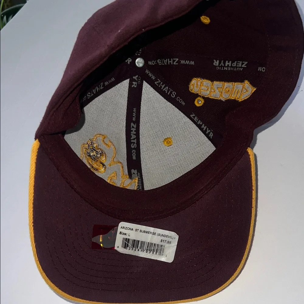 ASU Arizona State University  Sun Devils  Men’s Stretch Fitted Hat - Picture 4 of 4